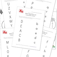 Worksheets Upper And Lowercase Letters Worksheets uppercase and lowercase letters worksheets all kids network
