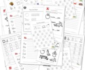 abc worksheets for nursery Worksheets by Letter
