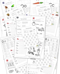 Worksheets by Letter