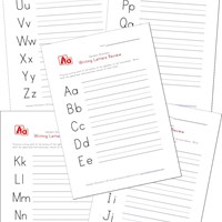 Printables Writing The Alphabet Worksheets alphabet worksheets for preschool children all kids network