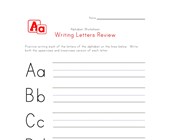 worksheets for preschool letter b writing letters a to e