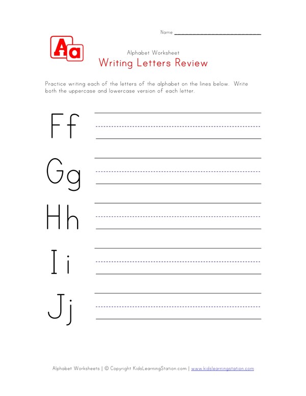 practice writing letters printable worksheets tracing letters a-z