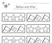 Patriotic Before and After Worksheet