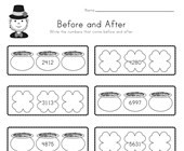St. Patrick's Day Before and After Worksheet