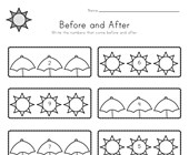 Summer Before and After Worksheet