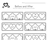 Valentine's Day Before and After Worksheet