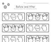 worksheet winter activities Winter Before and After Worksheet
