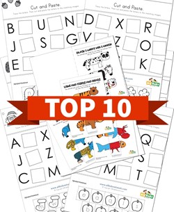 Top 10 1st Grade Cut and Paste Themed Kids Activities