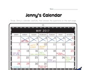 calendar worksheet year 4 Reading a Calendar Worksheet