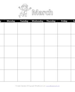 Printable March Calendar