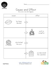 Cause and Effect Worksheets | All Kids Network