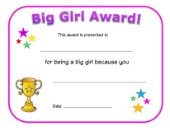 Printable Potty Awards