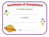 Printable Certificates | All Kids Network