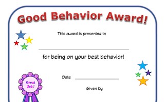 award certificates for
