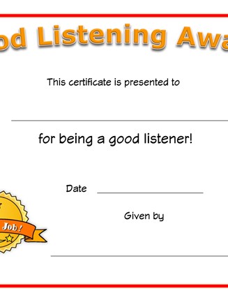 good listener award