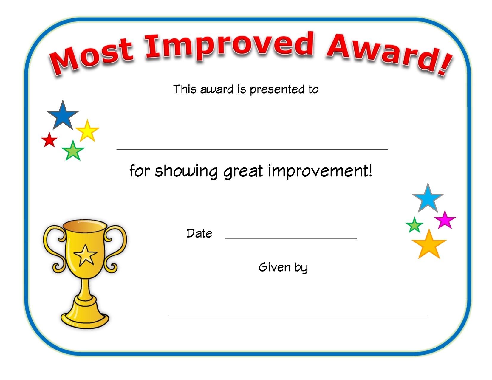 most improved award certificate
Most Improved Award Certificate | All Kids Network most improved award certificate
Most Improved Award Certificate | All Kids Network