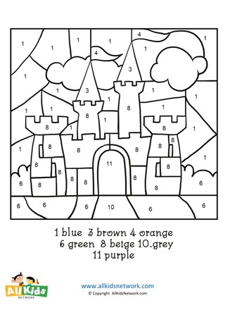 Castle Color by Number
