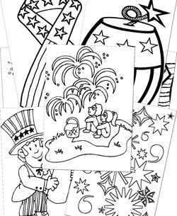 4th of July Coloring Pages