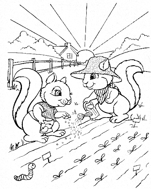 Spring Coloring Page - Print Spring pictures to color at AllKidsNetwork.com