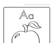a letter worksheet Letter A Coloring Sheet