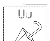 alphabet stenncils page print your capital u stencil page all kids network