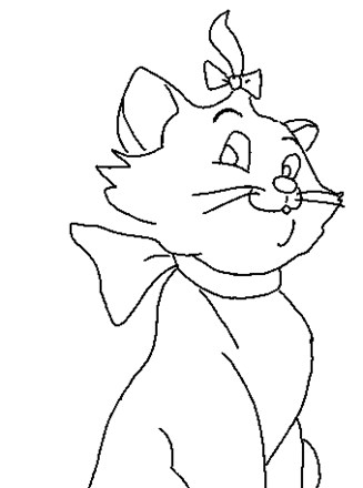 color aristocats coloring page