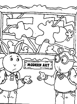 arthur holiday coloring pages