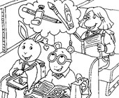 arthur holiday coloring pages