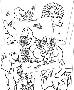 Barney Coloring Pages