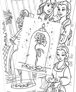 Beauty and the Beast Coloring Pages