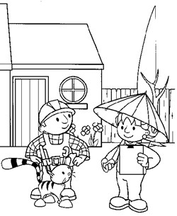 bob builder coloring page