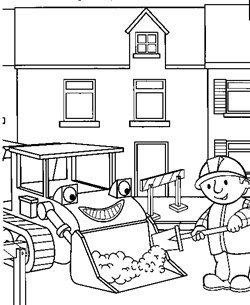 bob the builder 2 coloring page