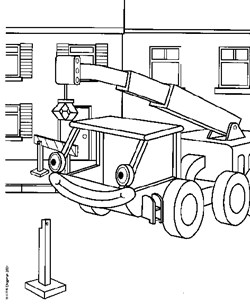 bob the builder crane coloring page