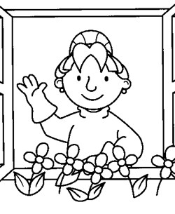 bob the builder flowers coloring page