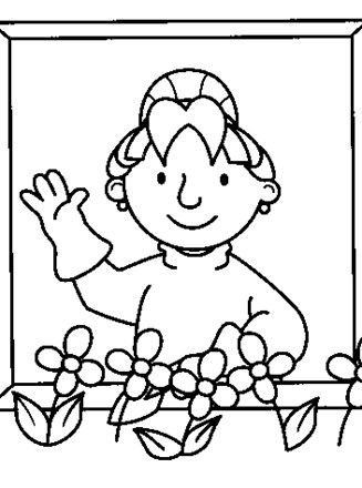 bob the builder flowers coloring page