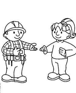 bob the builder coloring page