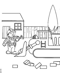 bobthebuilder bulldozer coloring page