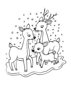 rudolf coloring page