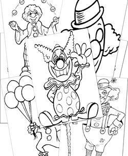 Clowns Coloring Pages