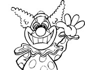 insane clown coloring pages