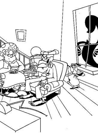 courage the cowardly dog 1 coloring page