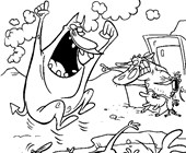 Cow And Chicken Coloring Pages