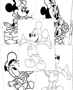Disney Characters Coloring Pages