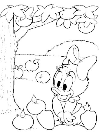 coloring pictures of baby disney characters