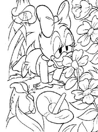 coloring disney flowers 21a coloring page