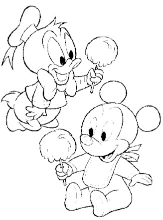 coloring pictures of baby disney characters