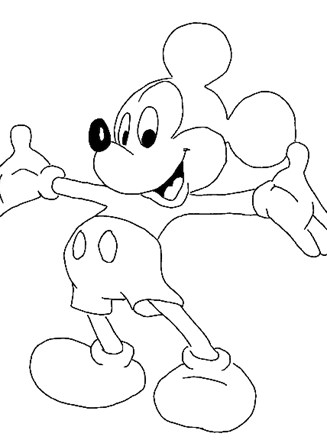 disney characters coloring page  mickey mouse coloring page