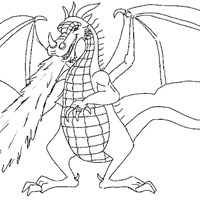coloring pages dragon breathing fire coloring pages