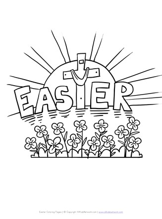 religious easter coloring pages printable