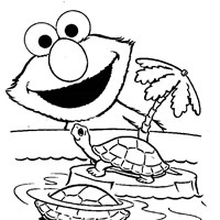 Elmo Thanksgiving Coloring Pages For Kids 4